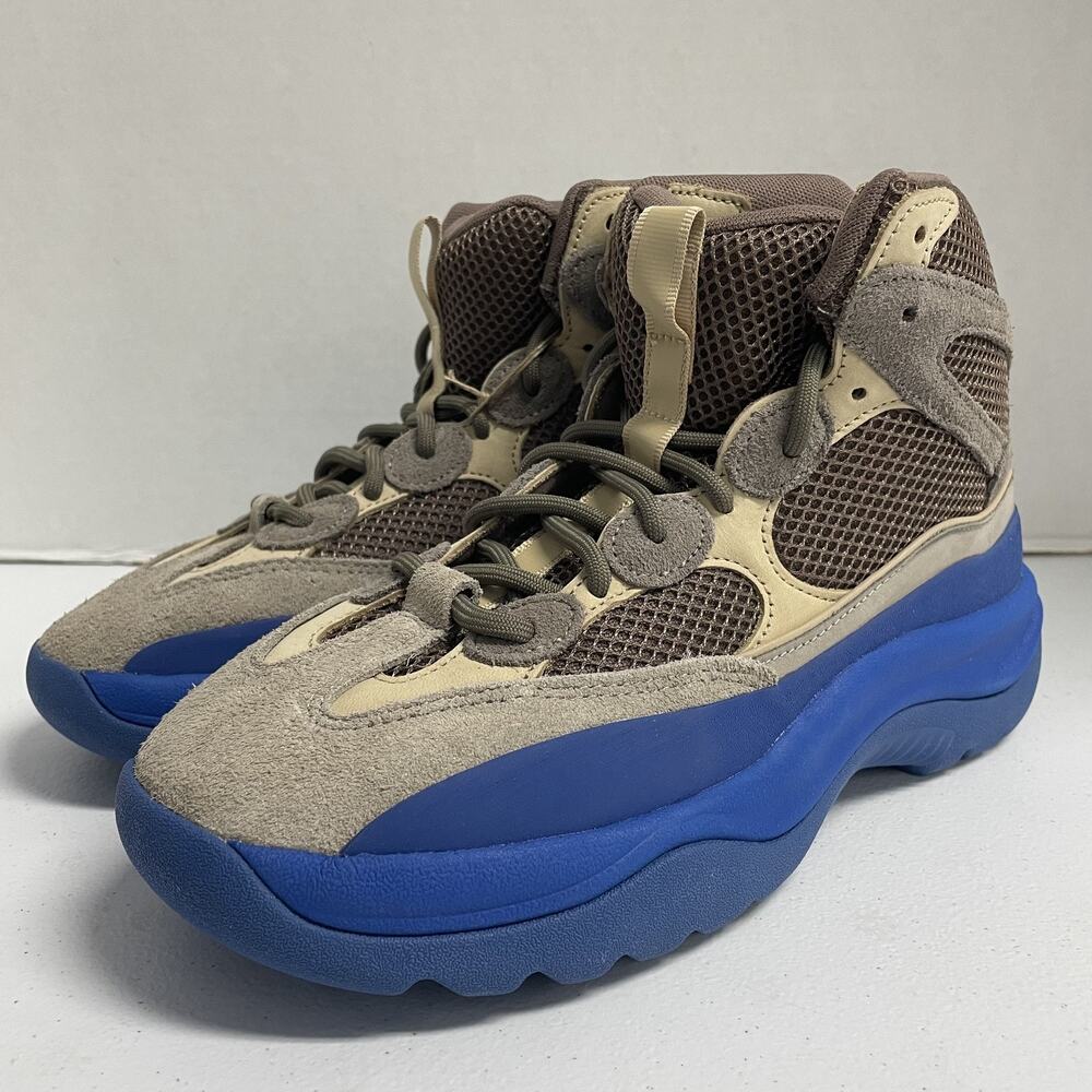 adidas Yeezy Desert Boot Taupe Blue GY0374 Size 8.5 Brown Bulky Mesh Boots